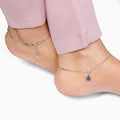 Silver Classic Star Anklet