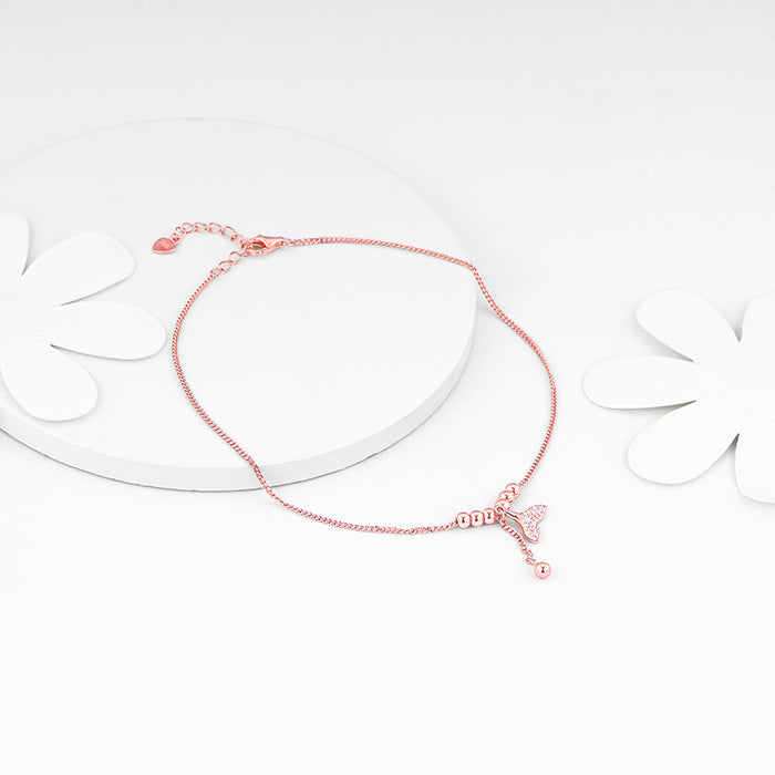 Rose Gold Mermaid Tail Anklet