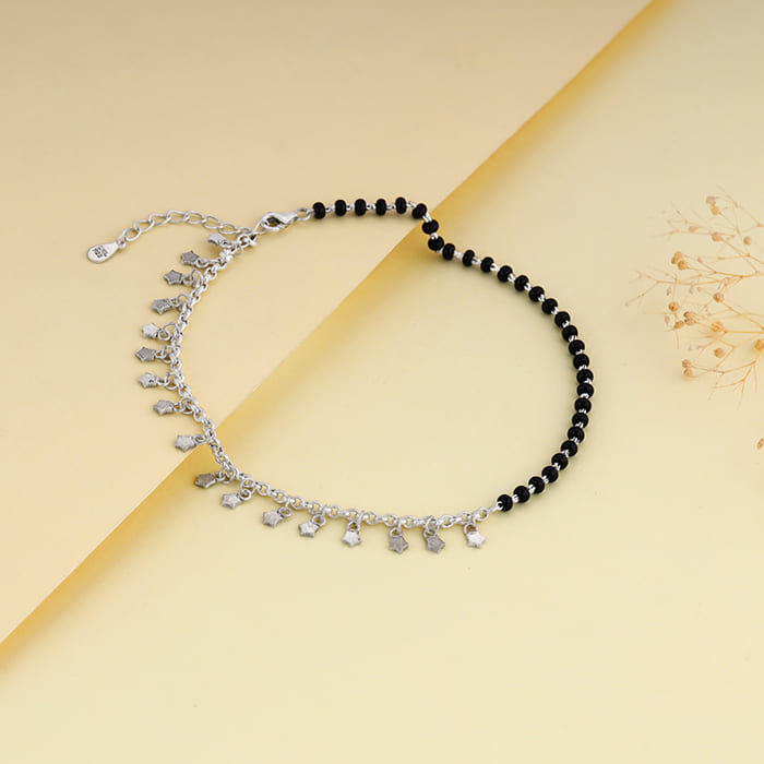 Silver Unique Vibe Anklet