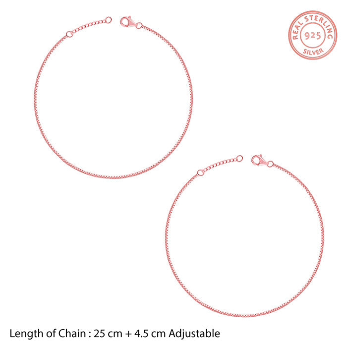 Rose Gold Glint Anklet
