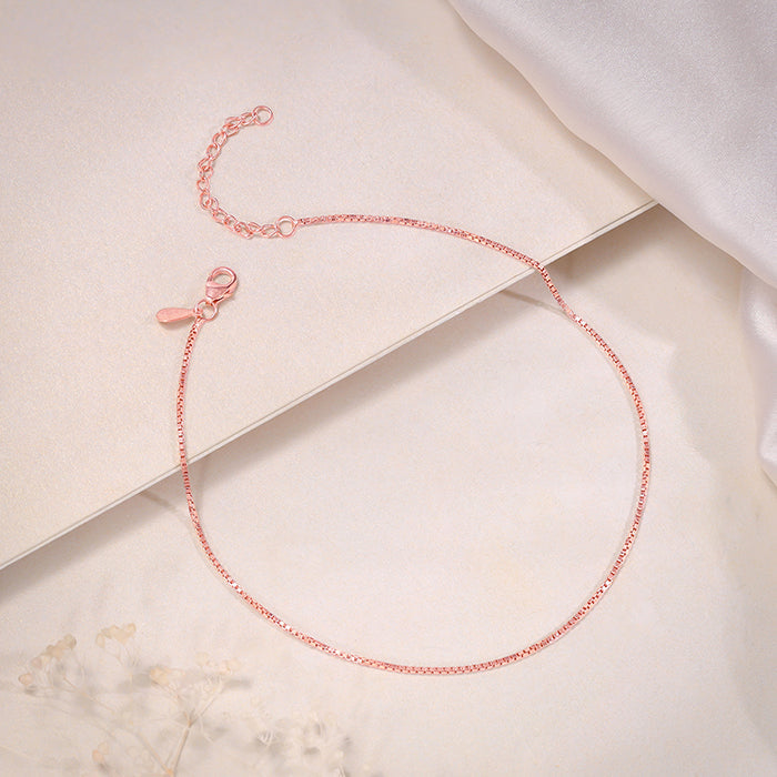 Rose Gold Glint Anklet