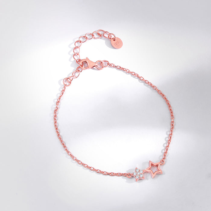 Rose Gold Shining Star Kids Anklet  (1-5 years)