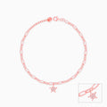 Rose Gold Star Charm Kids Anklet (1-5 years)