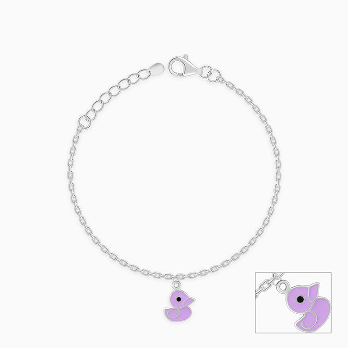 Silver Duck Kids Anklet (0-1 years)