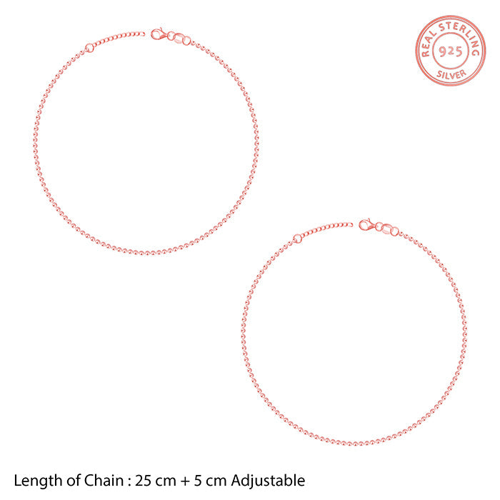 Rose Gold Ball Chain Anklet