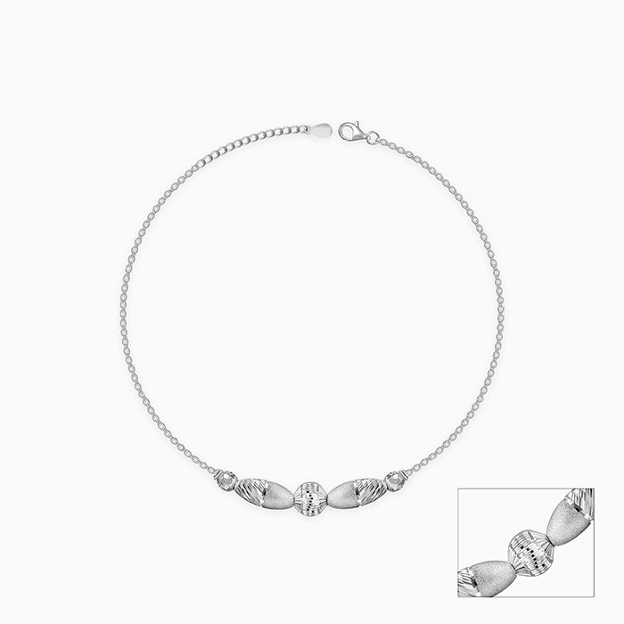 Silver Rockabye Anklet