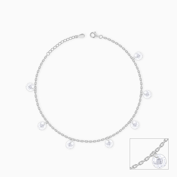 Silver Stunner Anklet