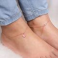 Rose Gold Seashell Whisper Anklet