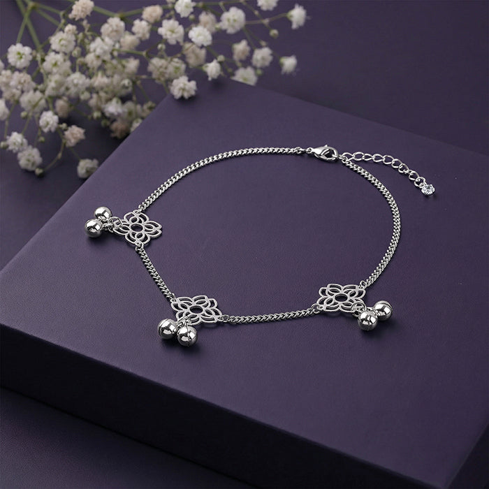 Silver Floret Muse Anklet
