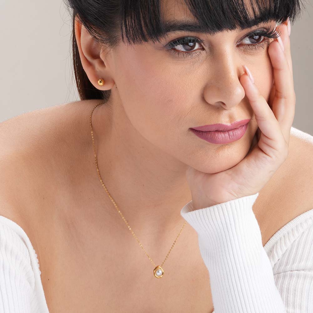 Ocean Mist Pearl Pendant Necklace