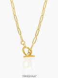 Daina Toggle Clasp 18K Gold Plated Necklace