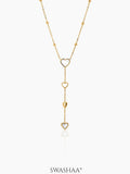 Delora Heart Drop Necklace - Swashaa
