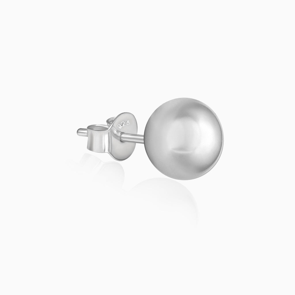 Silver Grey Pearl Earrings