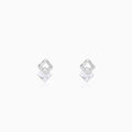 Silver Quadrangle Earrings