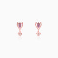 Rose Gold Blossoming Crocus Earrings