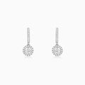 Silver Zircon Drizzle Drop Earrings