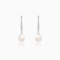 Anushka Sharma Silver Drops of Pearl Earrings