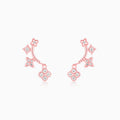Rose Gold Charm Dangle Earrings