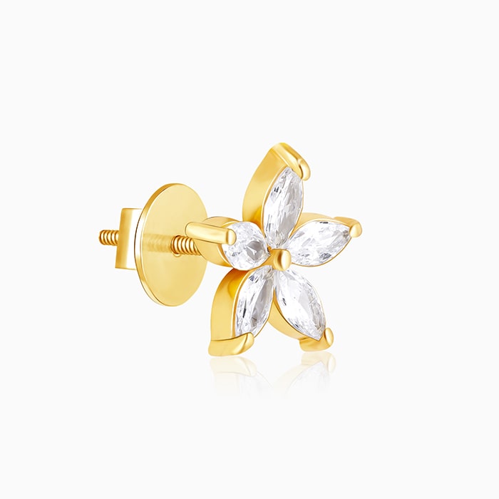Golden Lily Earrings