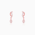 Rose Gold Wavecrest Earrings