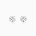 Silver Bloomfire Zirconia Earrings