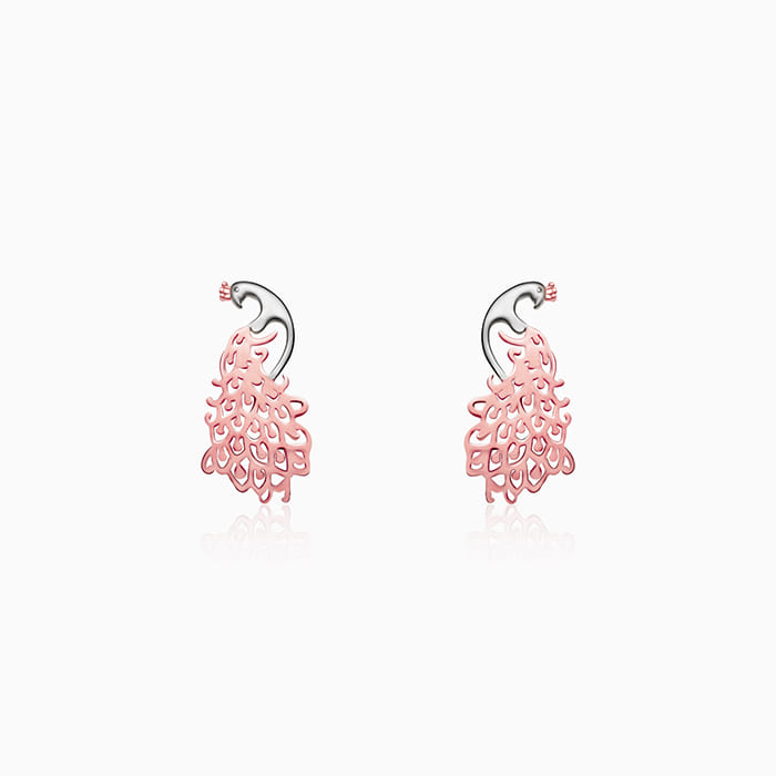 Anushka Sharma Rose Gold Peacock Earrings