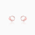 Rose Gold Enchanted Wreath Stud Earrings