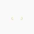 Anushka Sharma Golden Crescent Zircon Tiny Earrings