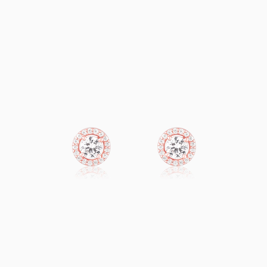 Rose Gold Seeking Solace Stud Earrings