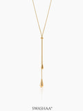 Elvara Y-Drop Teardrop Necklace - Swashaa