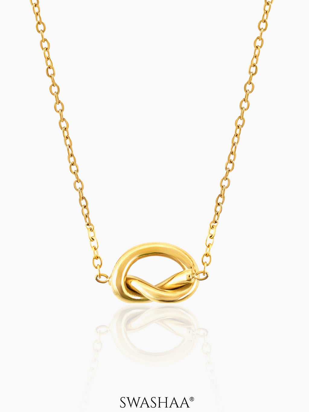 Gala Knot 18K Gold Plated Necklace