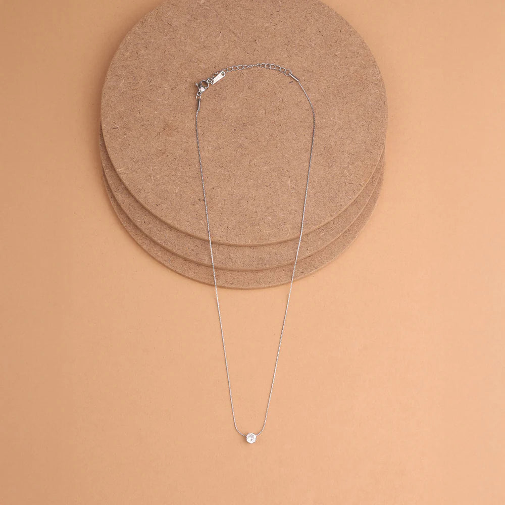 Classic Solitaire Necklace