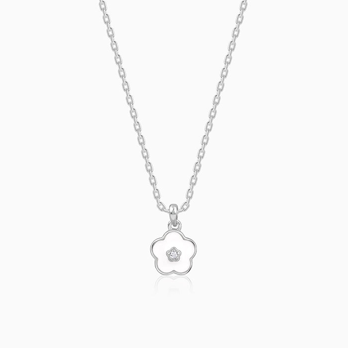 Silver Snow Pixie Kids Pendant with Link Chain