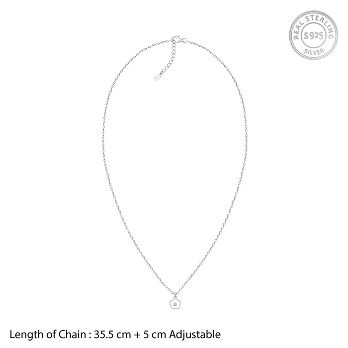 Silver Snow Pixie Kids Pendant with Link Chain