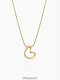 Kaira Holo Heart 18K Gold Plated Chain Pendant Necklace
