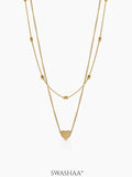 Lorena Love Drop Layered Necklace - Swashaa