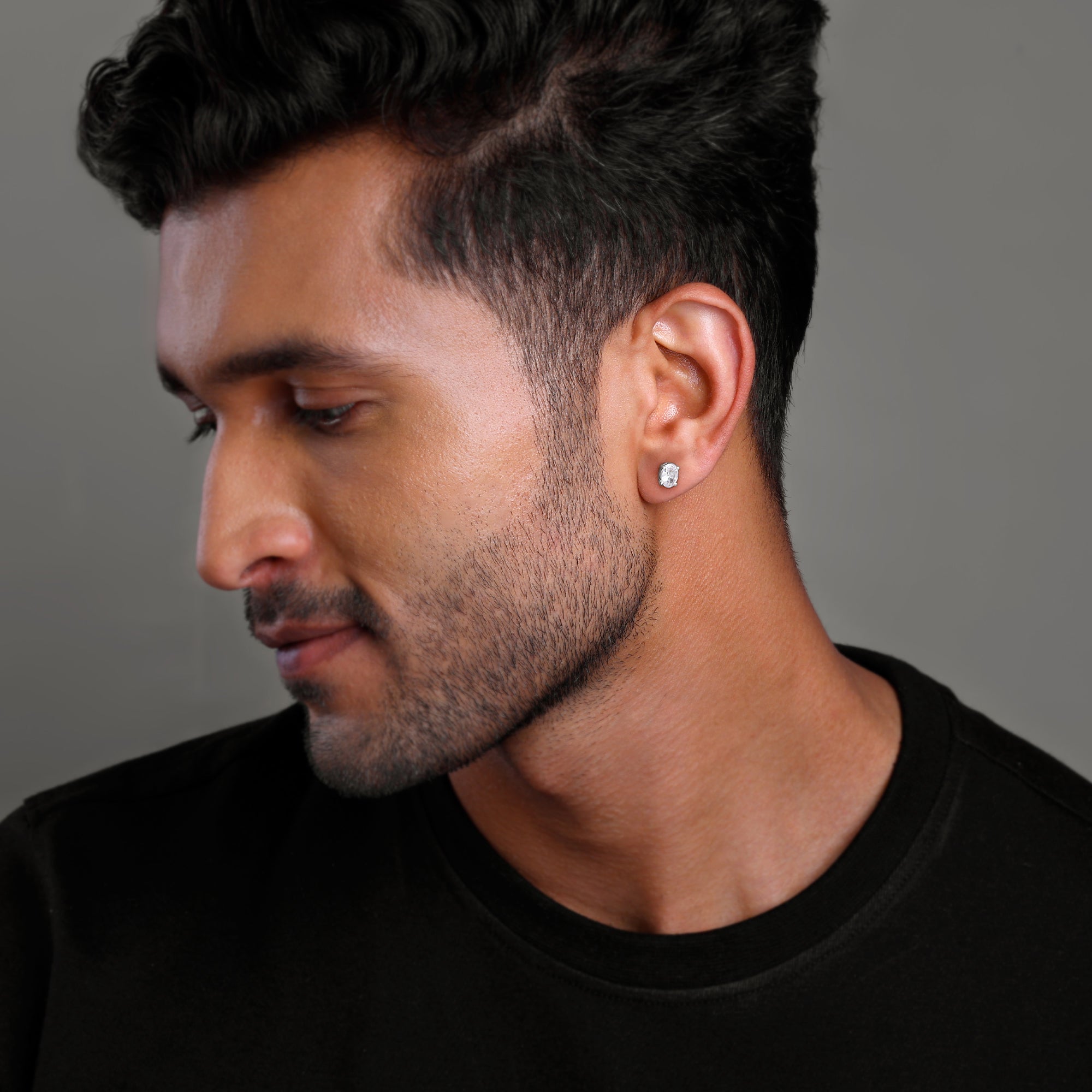Silver Pristine Stud For Him