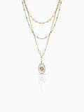 Mirava Pearl Layered Necklace - Swashaa