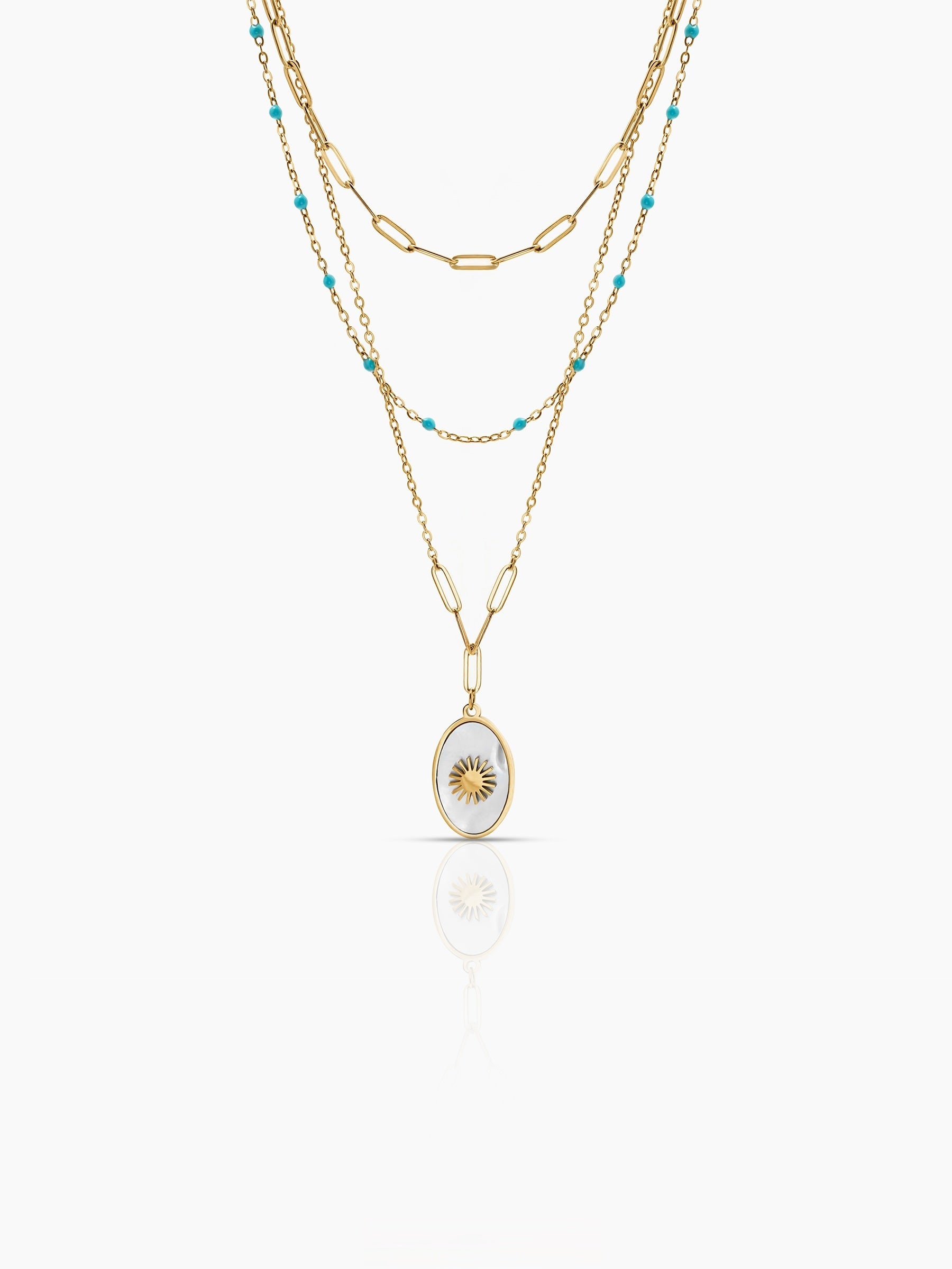 Mirava Pearl Layered Necklace - Swashaa