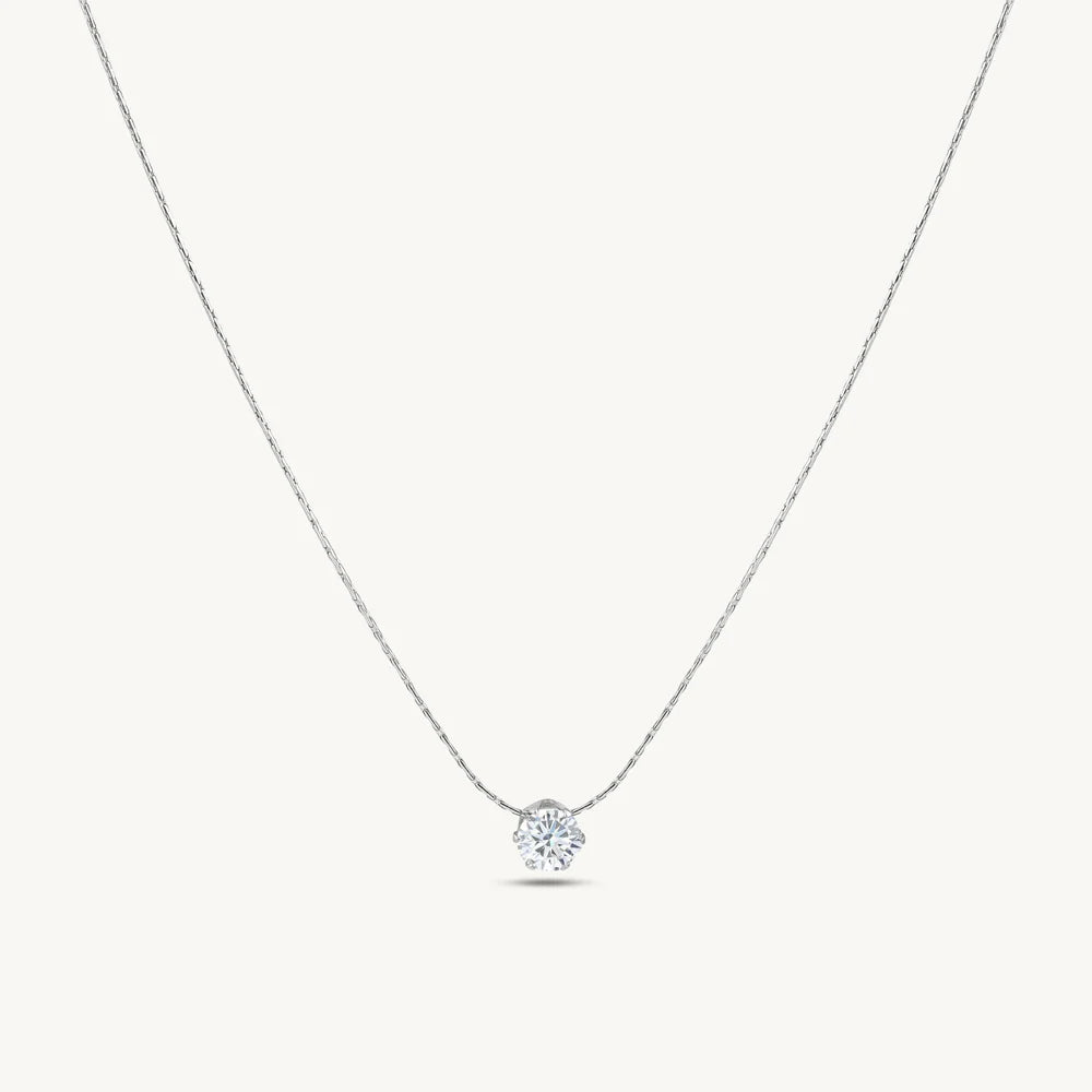 Classic Solitaire Necklace