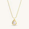 Vintage Trapezium Pearl Necklace