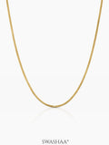 Nyla Flat Snake Women's Chain - Swashaa