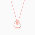 Anushka Sharma Rose Gold Heart Necklace