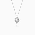 Silver Seashell Pearl Necklace