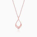 Rose Gold Princess Pendant With Link Chain