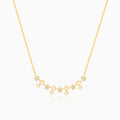 Golden Floral Serenade Necklace