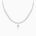 Silver Glittering Hexagon Necklace