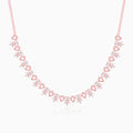 Rose Gold Petalo Necklace - rose gold plated necklace for women 