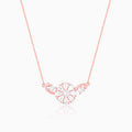 Rose Gold Floral Necklace
