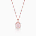 Rose Gold Fairytale Pendant With Link Chain